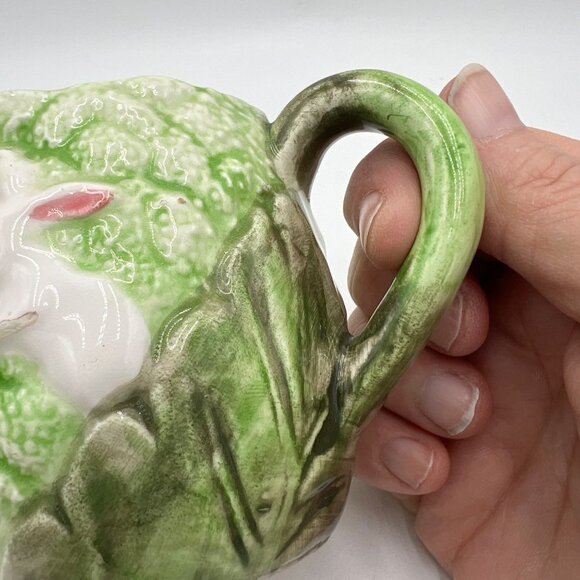 hand painted takahashi rabbit creamer mini pitcher syrup holder great child size - Picture 4 of 10